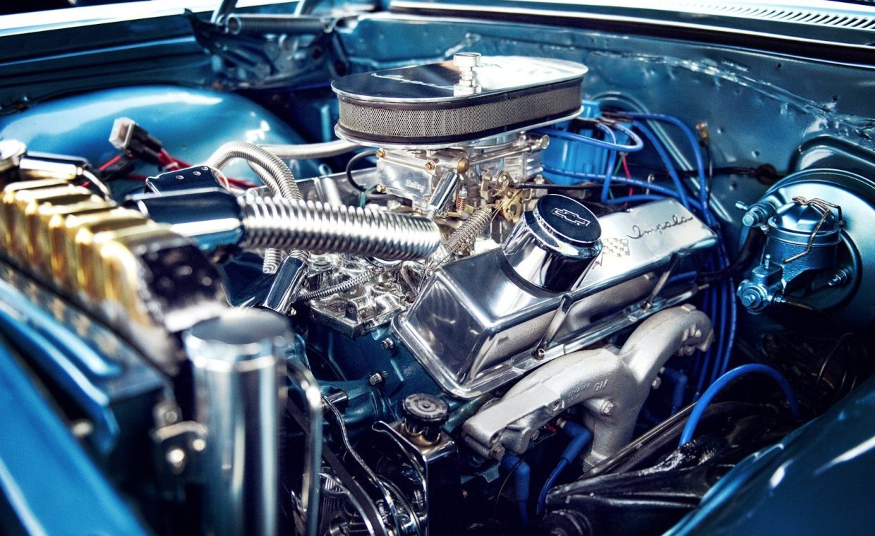 car engine bay